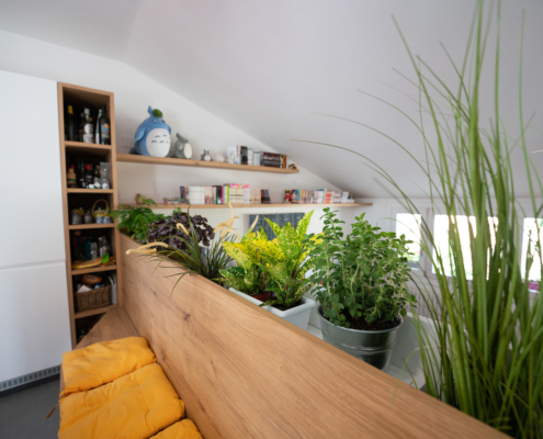 Mobile tra cucina e soggiorno